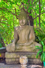 Buddha stone ancient statue