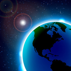 Obraz na płótnie Canvas Globe Earth Icon. World Map with Globes detailed editable. Vector illustration.