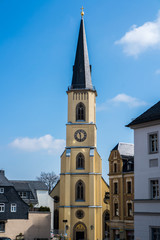 Fototapeta premium St.-Jakobi-Kirche in Stollberg Erzgebirge