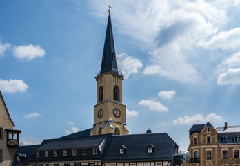 Fototapeta na wymiar St.-Jakobi-Kirche in Stollberg