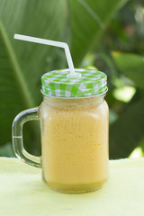 Fresh tropical fruit smoothies