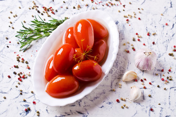 Homemade canned tomatoes