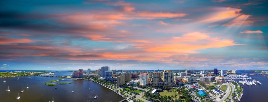 Aerial View Of West Palm Beach, Florida