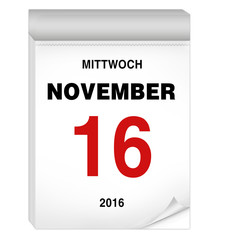 16 November Kalender