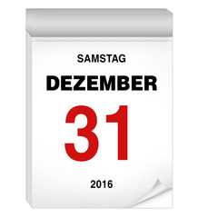 31 Dezember Kalender