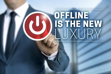 offline is the new luxury concept touchscreen