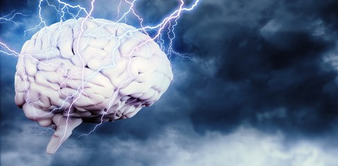 Composite image of lightning bolt