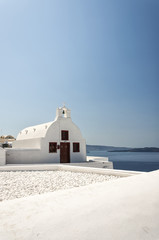 Pretty Oia Village Church