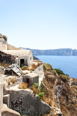 Santorini Abandoned homes in Oia