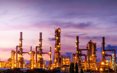 Obraz premium Oil refinery industry