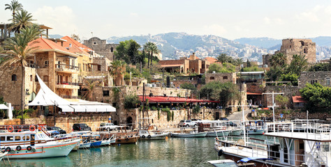 Byblos town and harbor