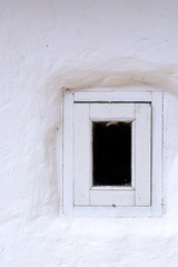 window in vintage wall