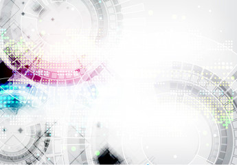 Obraz premium Abstract background. Futuristic technology style.