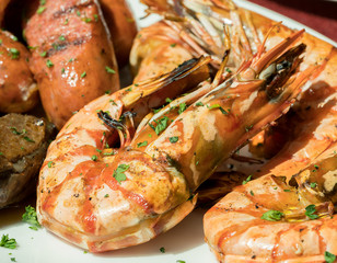 Grilled Tiger Prawns