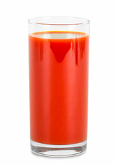 glass of tomato juice .