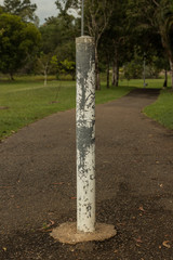 Wegpfosten als Durchfahrtsbehindung
