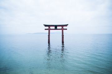 Sanctuaire de Shirahige, ville de takashima, shiga, japon