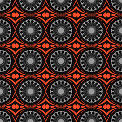 Background pattern of abstract flowers