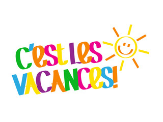 Tag Graffiti Vecteur C’EST LES VACANCES