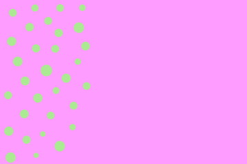 pink background with green points