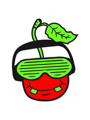 party dj music headphones sunglasses stripes face funky comic cartoon funny club disco