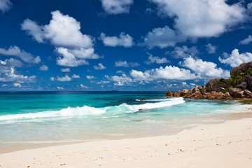 Beautiful beach at Seychelles