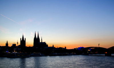 Silhouette von Köln