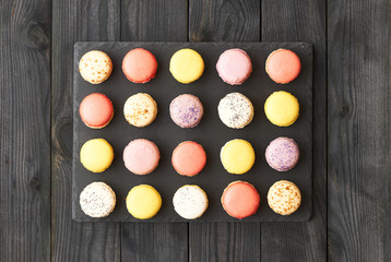 French delicious dessert macaroons