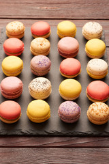 French delicious dessert macaroons