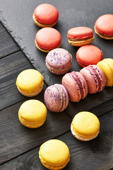 French delicious dessert macaroons