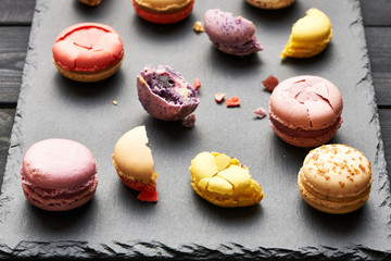 French delicious dessert macaroons