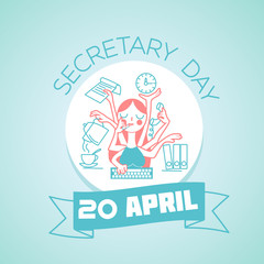 20 April secretary day