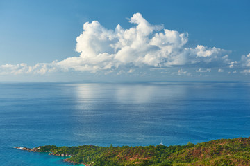 Fototapeta na wymiar Beautiful landscape at Seychelles