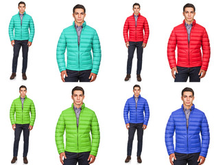 Young man in fashion concept isolated on white