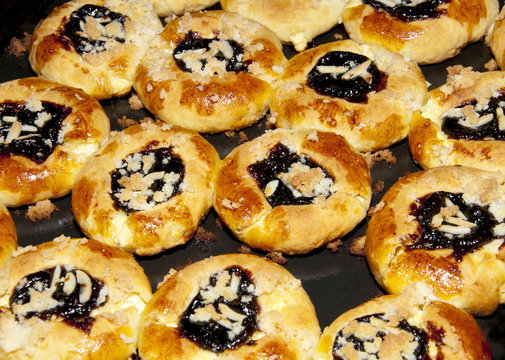 Czech traditional bakery product - kolace