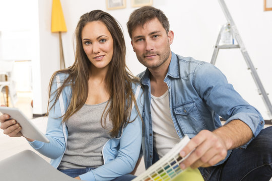 Young couple ready to reform house