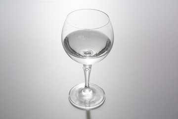 Glass of water isolated on white - Glass of wine