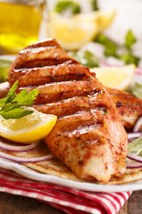 Grilled tandoori chicken