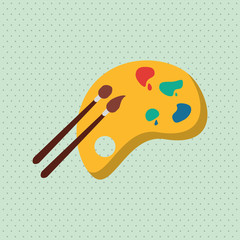 Icon design of Paint , vector illustration