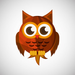 Vector illustration of an Owl, graphic design