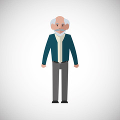 Vector illustration of Grandparents, graphic design