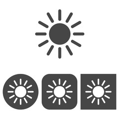 Sun - vector icon