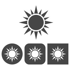 Sun - vector icon