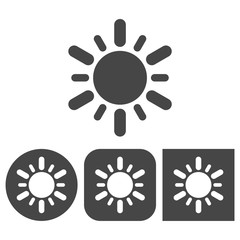 Sun - vector icon