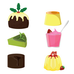 illustration. Pudding