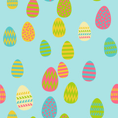 Бесшовный фон с пасхальных яиц