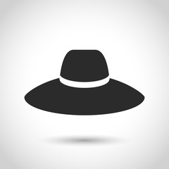 vector black hat icon