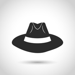 vector black hat icon