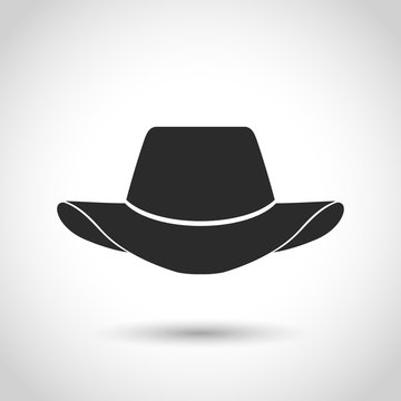 vector black hat icon