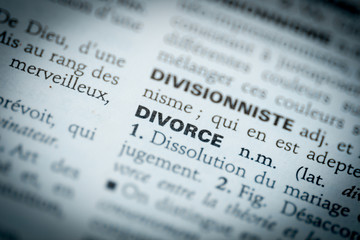 Mot divorce dictionnaire